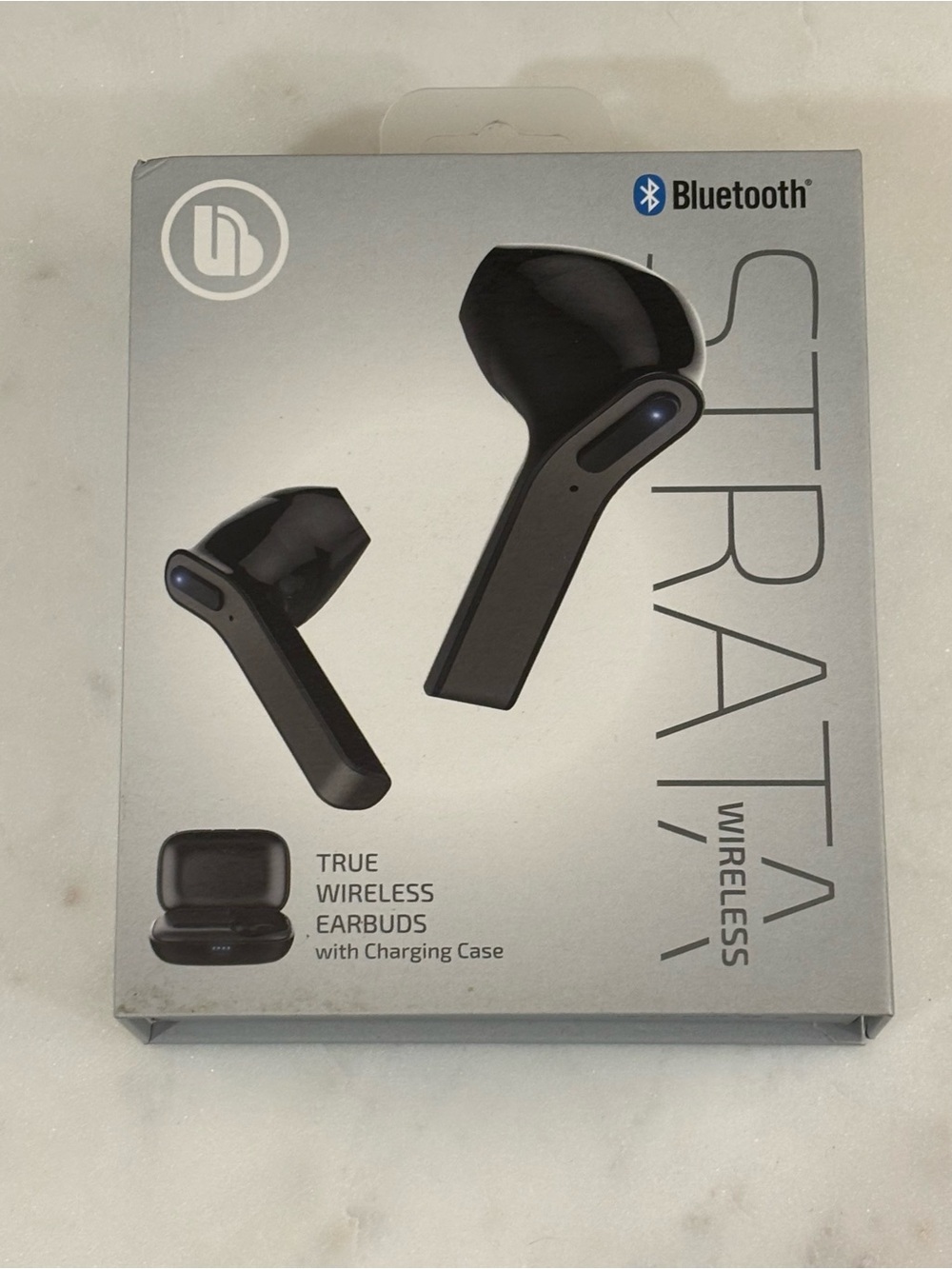 Wireless Strata True Wireless Earbuds with Charging Case - Black New